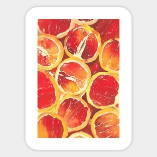 Orange Watercolor Pattern Sticker